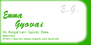 emma gyovai business card